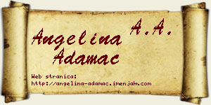 Angelina Adamac vizit kartica